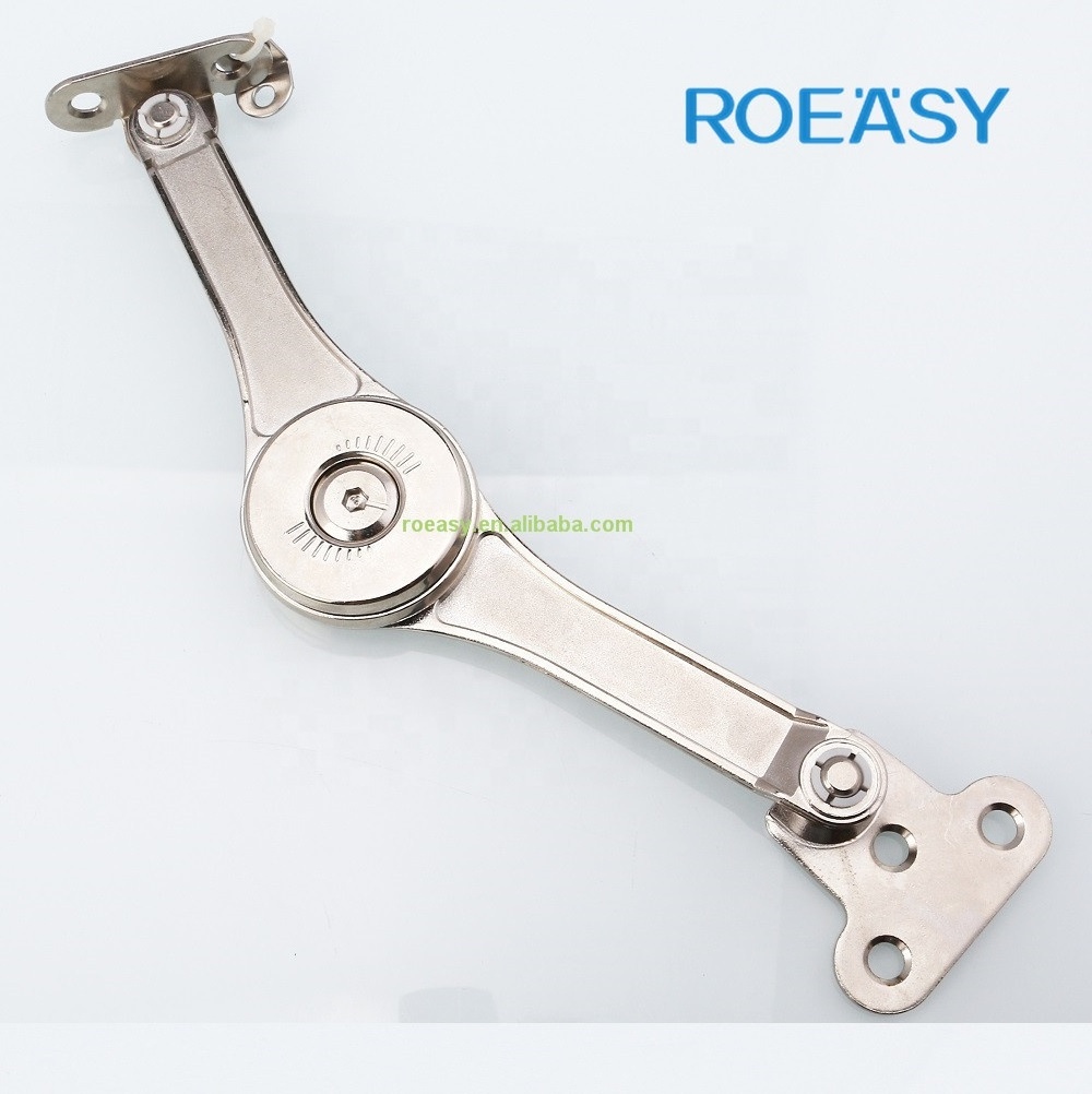 Roeasy Stay Lift Cabinet Door Support Lid Flap Stay  Furniture Lid Stay,Lid Stay Hardware,Soft Close Lid Stay FD-B09