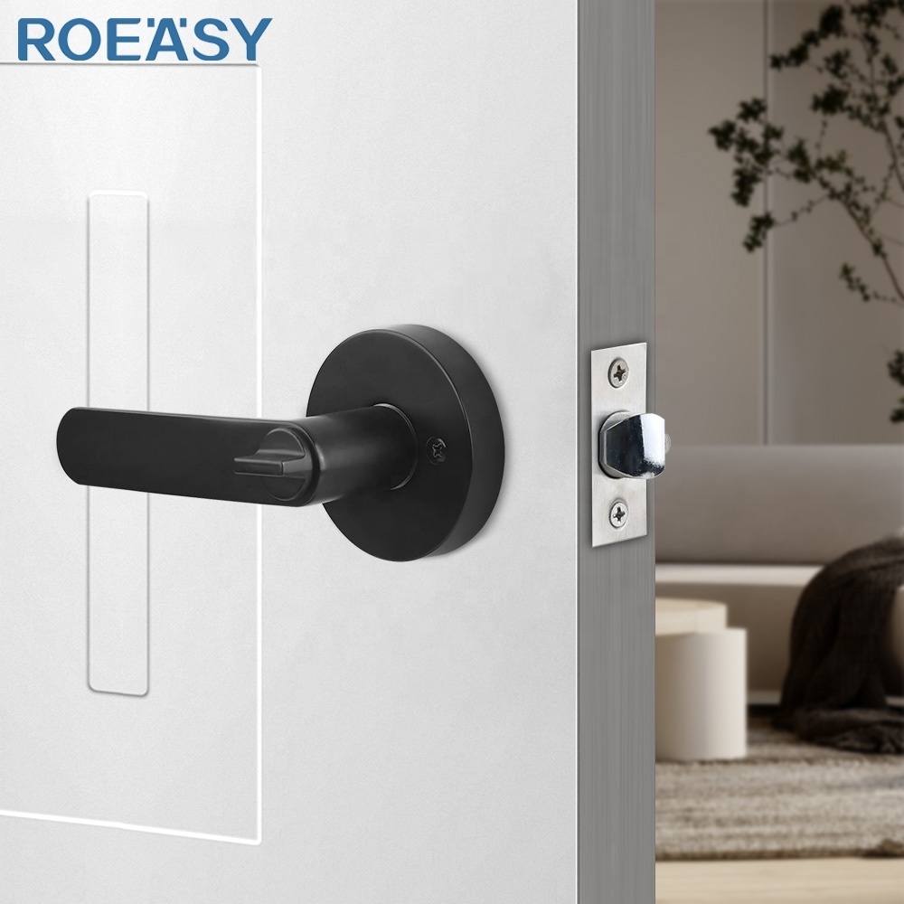 Roeasy door handle set security door handle grip lock or standard china wholesale door lever handle set