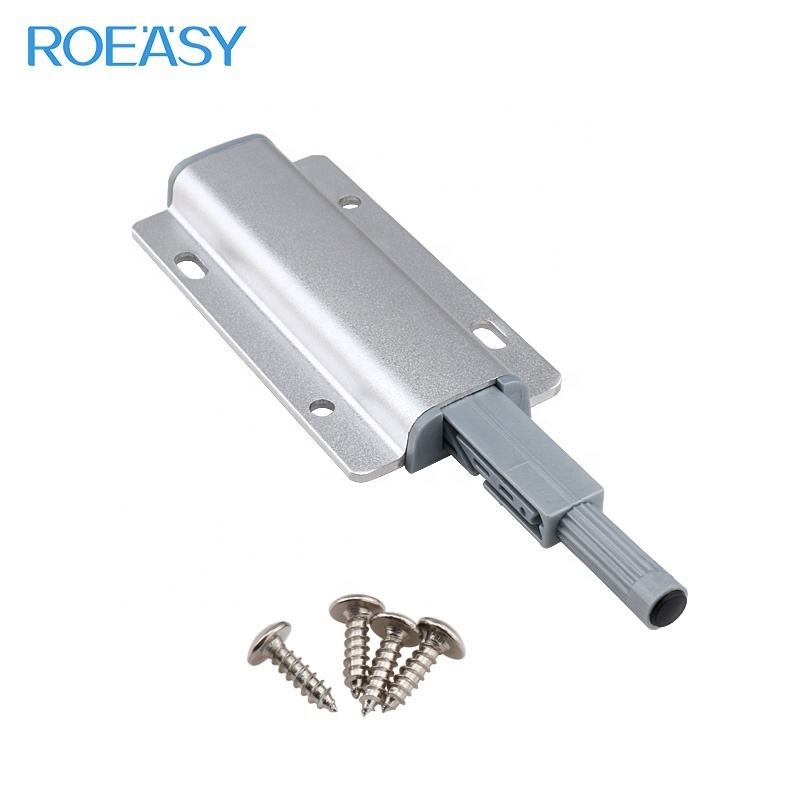 Roeasy furniture fittings magnetic push open system cabinet catch for furniture cabinet door push to open system