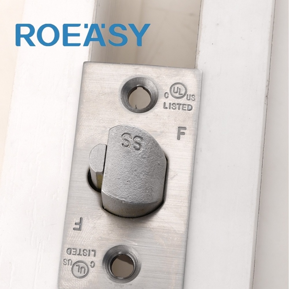 ROEASY Heavy Duty Commercial Protective Door Lever Lock Satin Chrome Grade 2 Industrial Door Handle