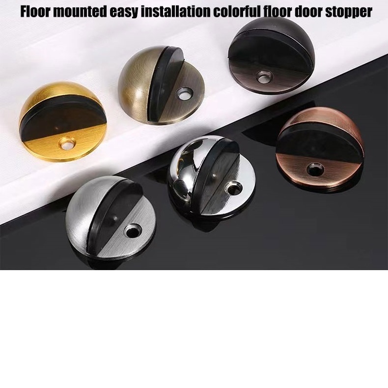 Roeasy Wholesale Adjustable Door Stop Wall Protector Buffer K Style Hinge Pin Door Stopper Stainless Steel Door Stop