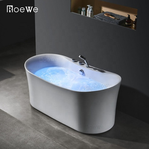 1500mm 59inch small stand alone jetted tubs massage bathtub freestanding modern bathroom bath tub mini whirlpool tub for adults