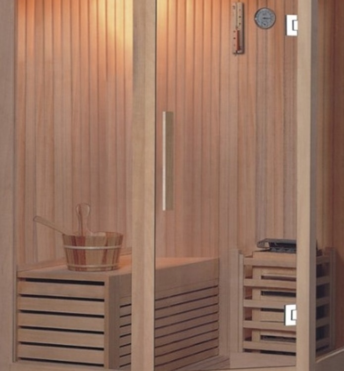 portable home sauna, hemlock wooden 2 person sauna with stove heater, dry steam sauna room