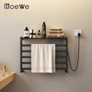 roewe smart towel warmer rail, modern stainless towel dryer bathroom electric towel heater rack