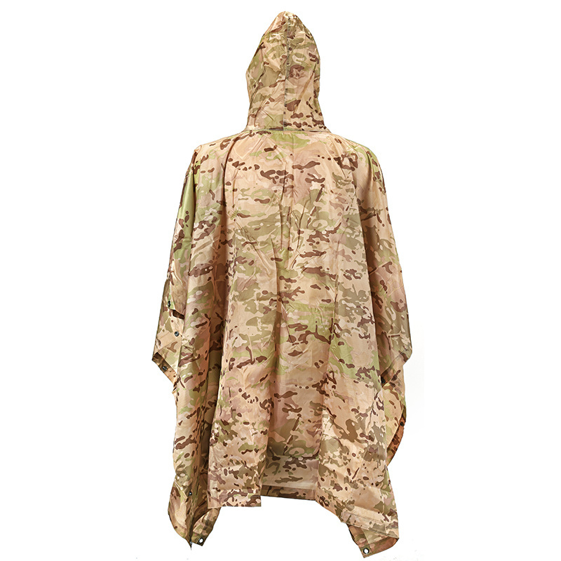 Roewe Industries Tactical Poncho Emergency Tent Shelter Multi-purpose Hunting Camo Survival Rain Poncho