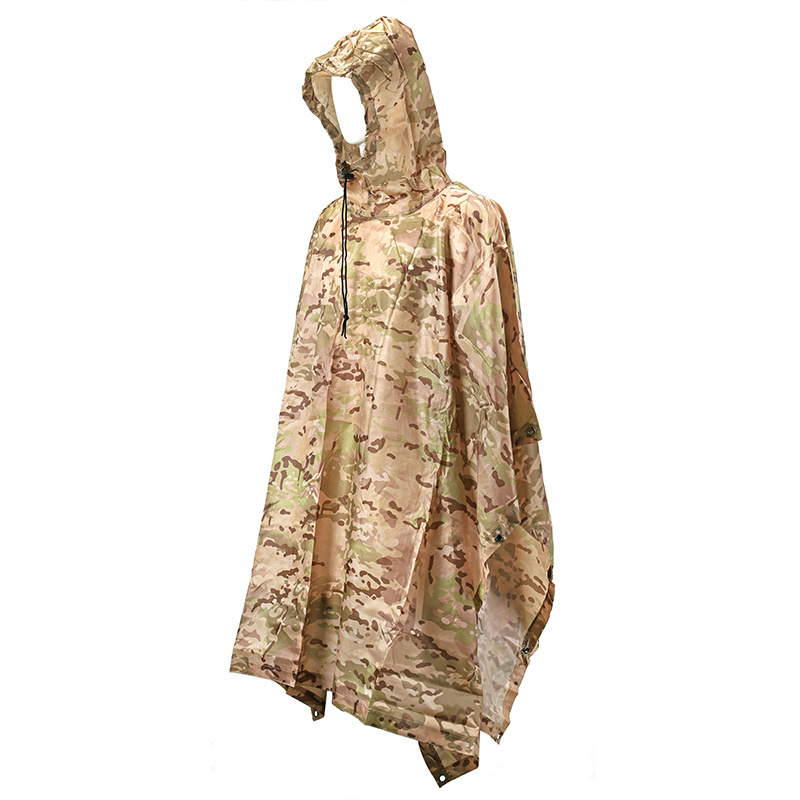 Roewe Industries Tactical Poncho Emergency Tent Shelter Multi-purpose Hunting Camo Survival Rain Poncho