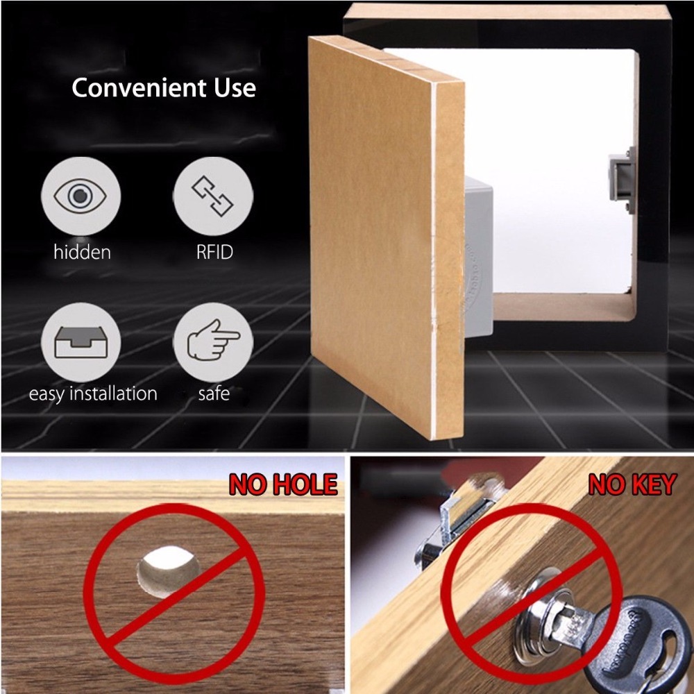 RFID DIY Electronic Cabinet Lock Magnetic Latches Induction Hidden Safety Digital Drawer Locks