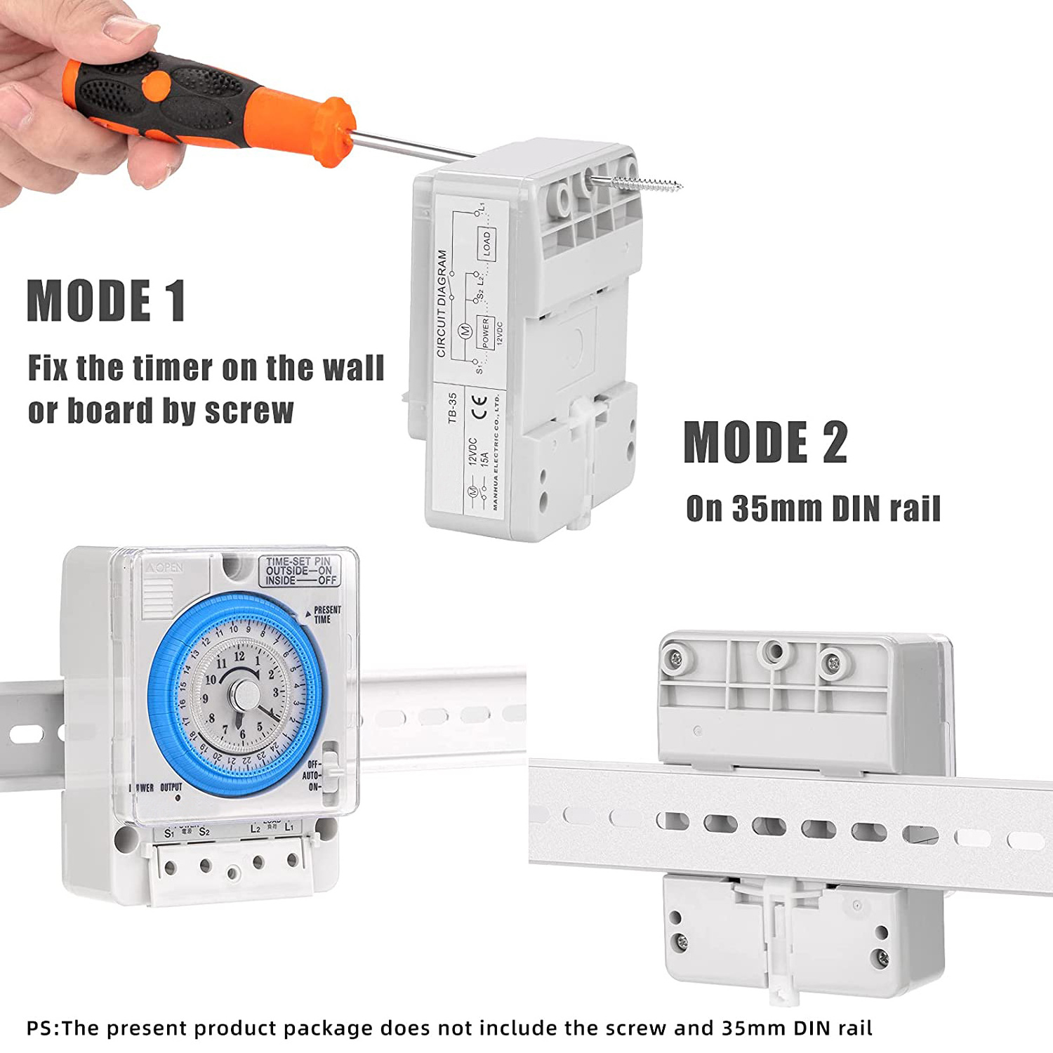 TB-35 Time Timers, Mechanical Time Control Switch/Mechanical Timer Switch Electric Timer