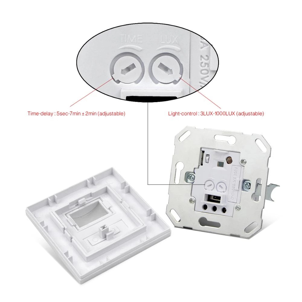 EU/UK Indoor PIR Infrared Motion Sensor Switch/220V LED Light Wall Mount Motion Sensor Switch