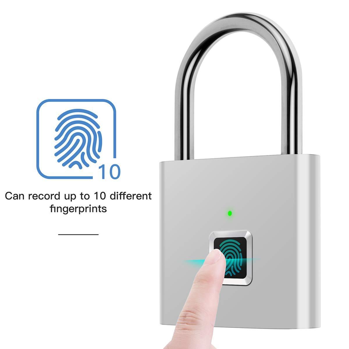 IP65 Waterproof Smart Electronic Fingerprint Pad lock/Smart Biometric Fingerprint Padlock