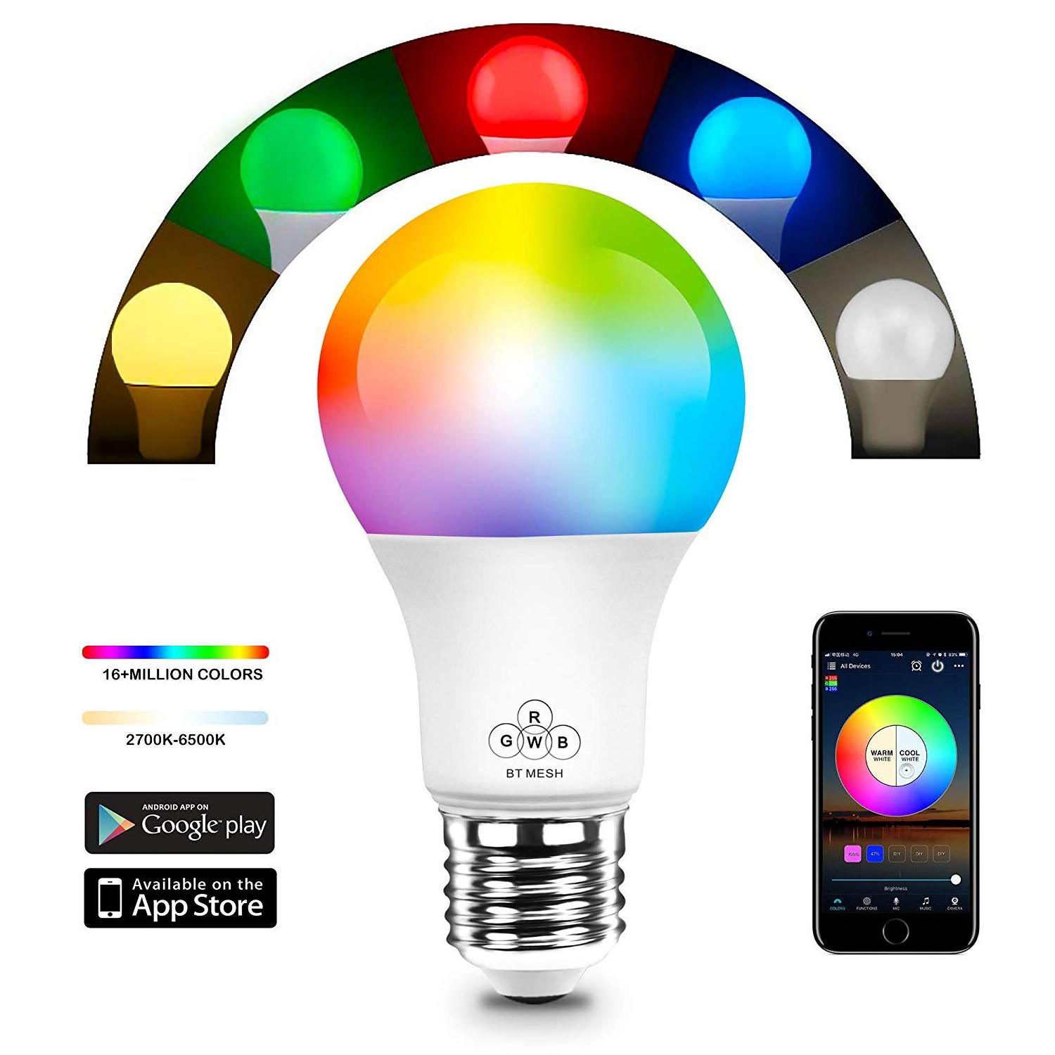 E27 9W Tuya Smart Wireless Wifi LED Light Bulb / Led Bulb Lights Work With Amazon Alexa Google Home and IFTTT