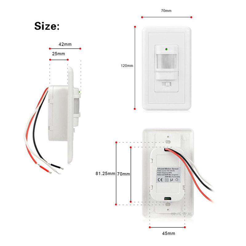 Smart Home PIR Motion Sensor Switch/IR Remote Motion Sensor Light Switch