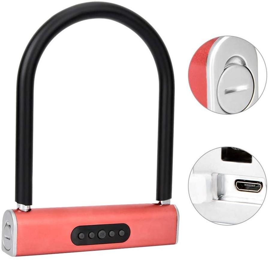 Smart Alarm bicycle lock APP Control GPS Intelligent U lock Smart Password Bike Lock