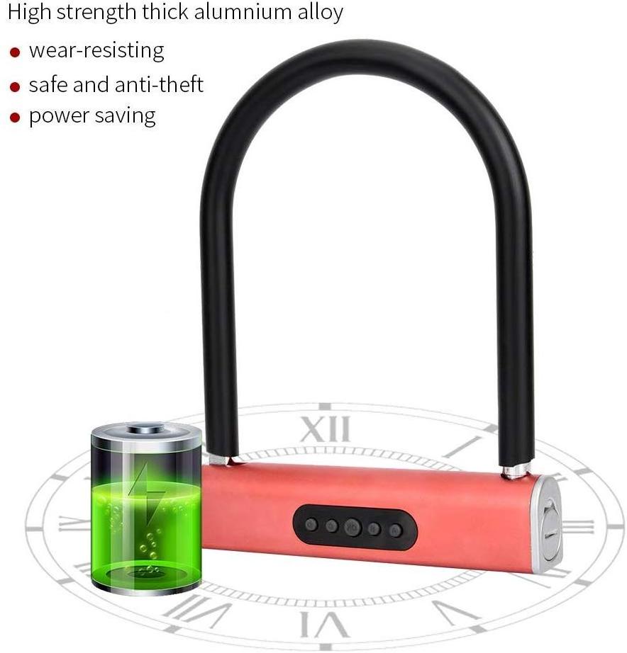 Smart Alarm bicycle lock APP Control GPS Intelligent U lock Smart Password Bike Lock