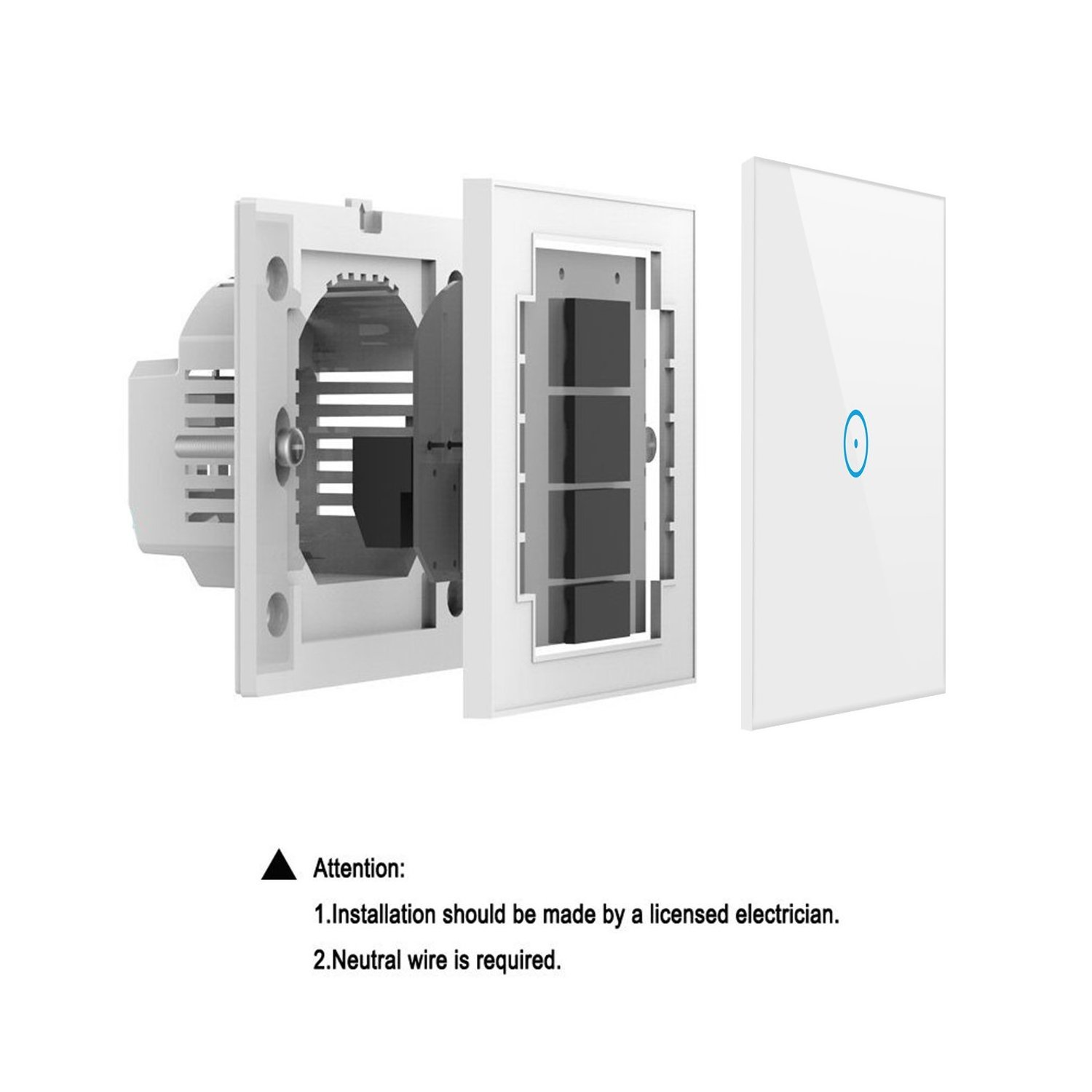 EU/UK  Tuya Smart Android App Controlled Light Switch UK/ Smart Wifi Light Switch