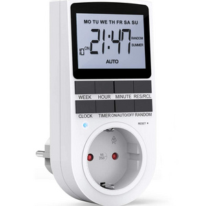 EU/UK/US/AU Digital Light Timer Plug Outlet Timer Socket LCD Display Energy Saving Timer Socket