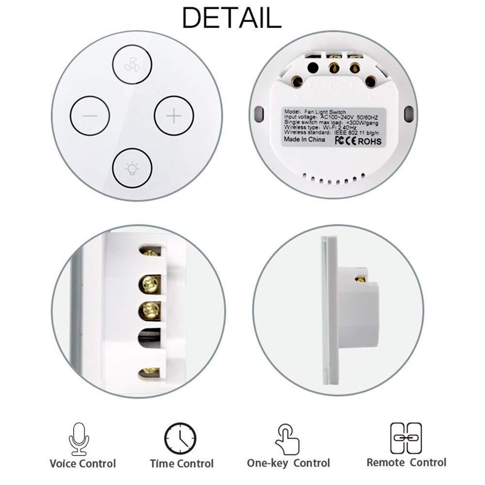 EU/UK Tuya Remote Control Switch For Light and Fan/Smart Wifi Fan Lamp Switch Work with Amazon Alexa/GoogleHome/IFTTT