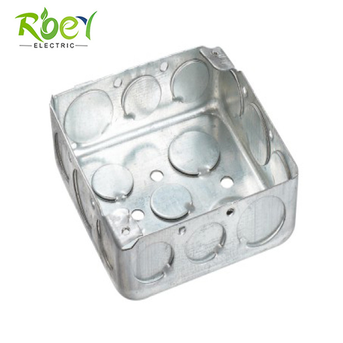 4x4 Electrical Conduit Box Octagon Steel Switch Box / Metal Box / Galvanized Steel Junction Box