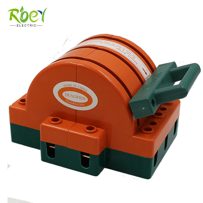 100A Copper Plated Zinc 3 Pole Double Throw Knife Safety Disconnect Switch/Reverse Switch/Knife Change Over Switch