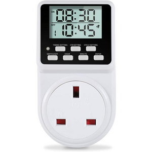 Digital Infinite Repeat Cycle Plug Timer Switch with Countdown and 24 Hour Programmable Timer for Electrical Outlets