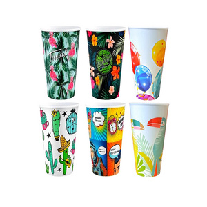 16 oz Reusable Printed Custom Priavate Logo Manufacturer Sport Event Wedding Birthday Party Stadium Cup