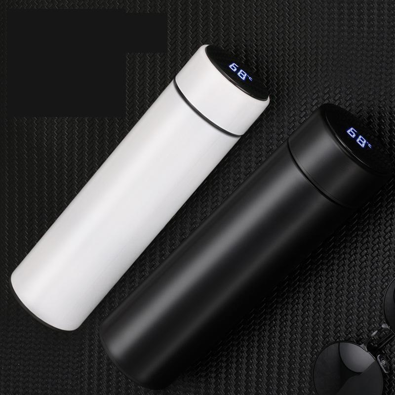 500ml Smart LED Temperature Display Sports Insulated Thermal Stainless Steel 304 18 8 Intelligent Vacuum Flask Water Bottle