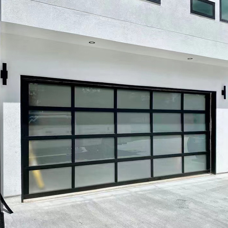 9x8 9x7 16x7 Modern sectional glass garage door garage rolling door garage door motor