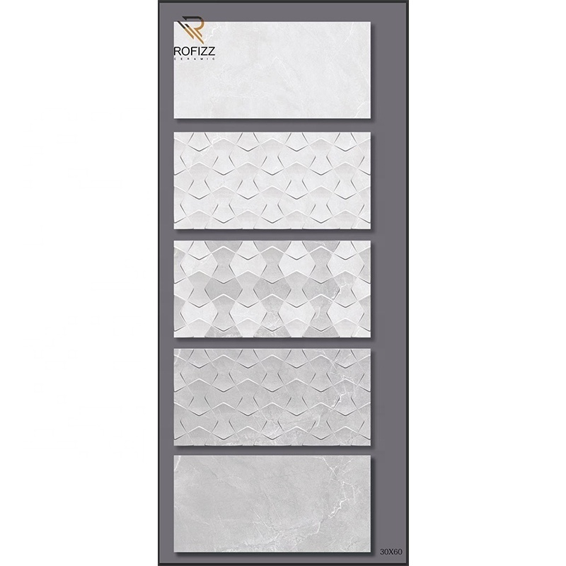 Bathroom decoration cement 12*24 inch interior wall tiles stone 3D concrete tile for interior wall decor