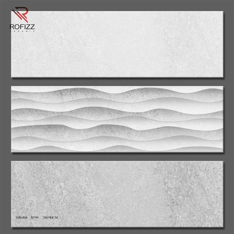 Home Decoration Ceramic Tiles Kitchen Bathroom Tiles Latest Design 300*900mm Customized Modern Glossy Tiles Interior Wall 10mm