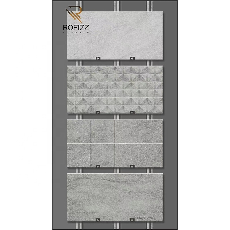 Bathroom decoration cement 12*24 inch interior wall tiles stone 3D concrete tile for interior wall decor