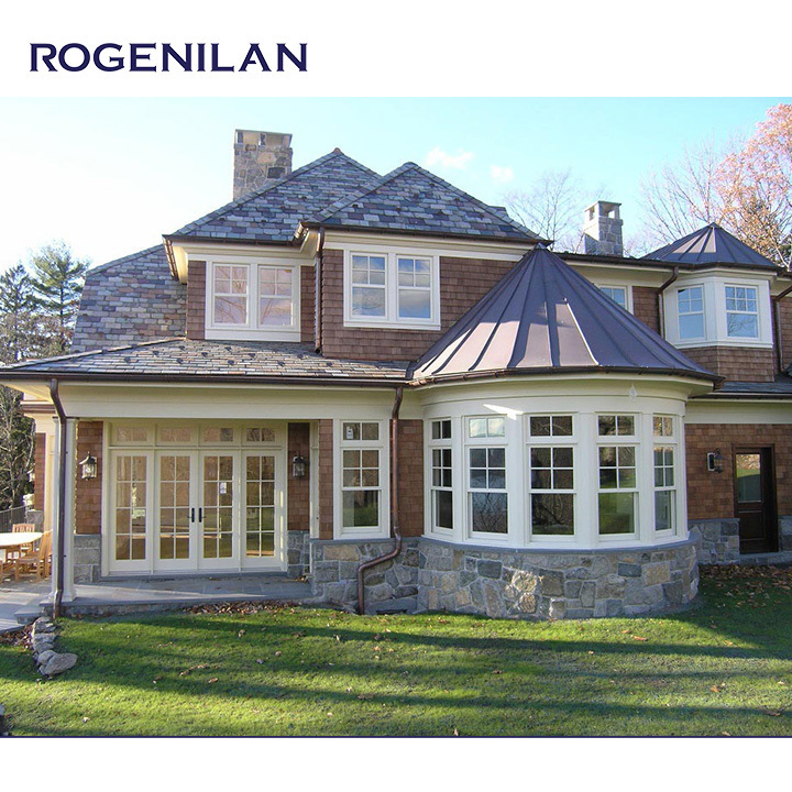 ROGENILAN European style bay windows for sale aluminum french casement window