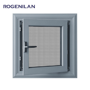 Small/smallest outswing casement window aluminum profiles bathroom/egress