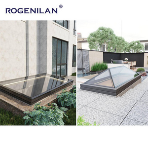 ROGENILAN Clear Round Skylight Roofing Covers Dome Roof Skylight