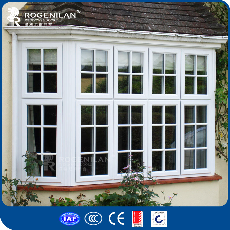 ROGENILAN European style bay windows for sale aluminum french casement window