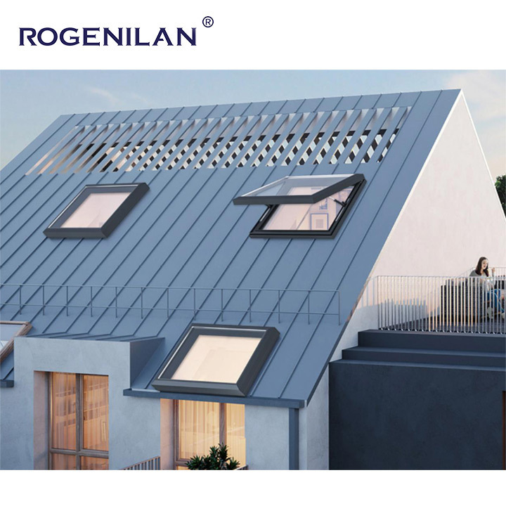 ROGENILAN Excellent Waterproof Good Ventilation Skylight Villa Attic Roof Window Converts To Balcony Opening Up Your Loft Space