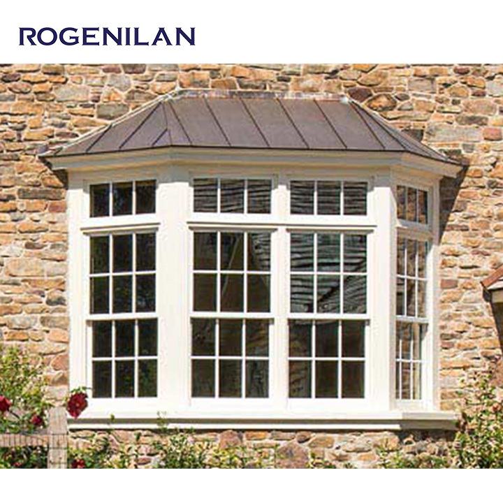 ROGENILAN European style bay windows for sale aluminum french casement window