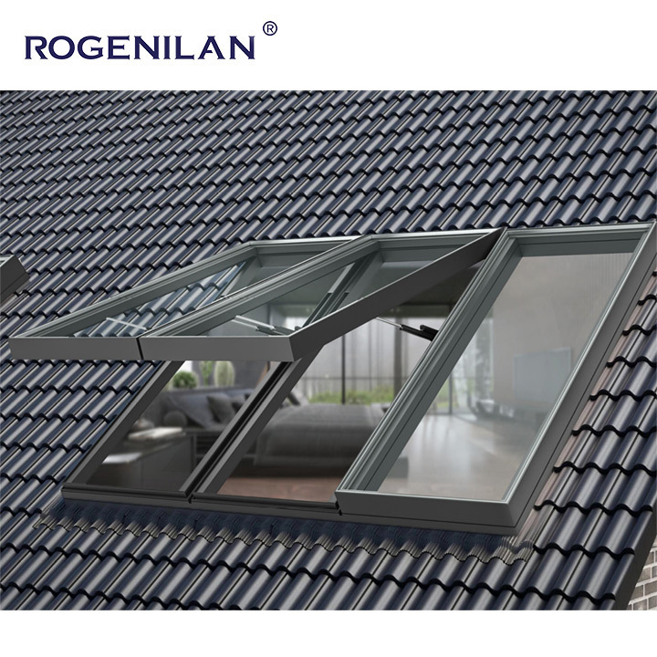 ROGENILAN Excellent Waterproof Good Ventilation Skylight Villa Attic Roof Window Converts To Balcony Opening Up Your Loft Space