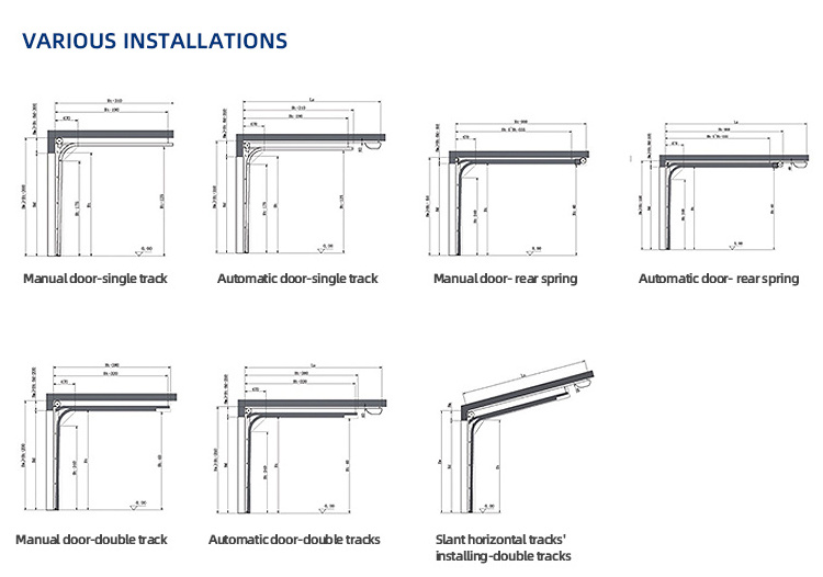 ROGENILAN 9x 8 9x 716x 7 Modern Sectional Overhead Full View Aluminum Tempered Glass Panel Price Plexiglass Garage Door