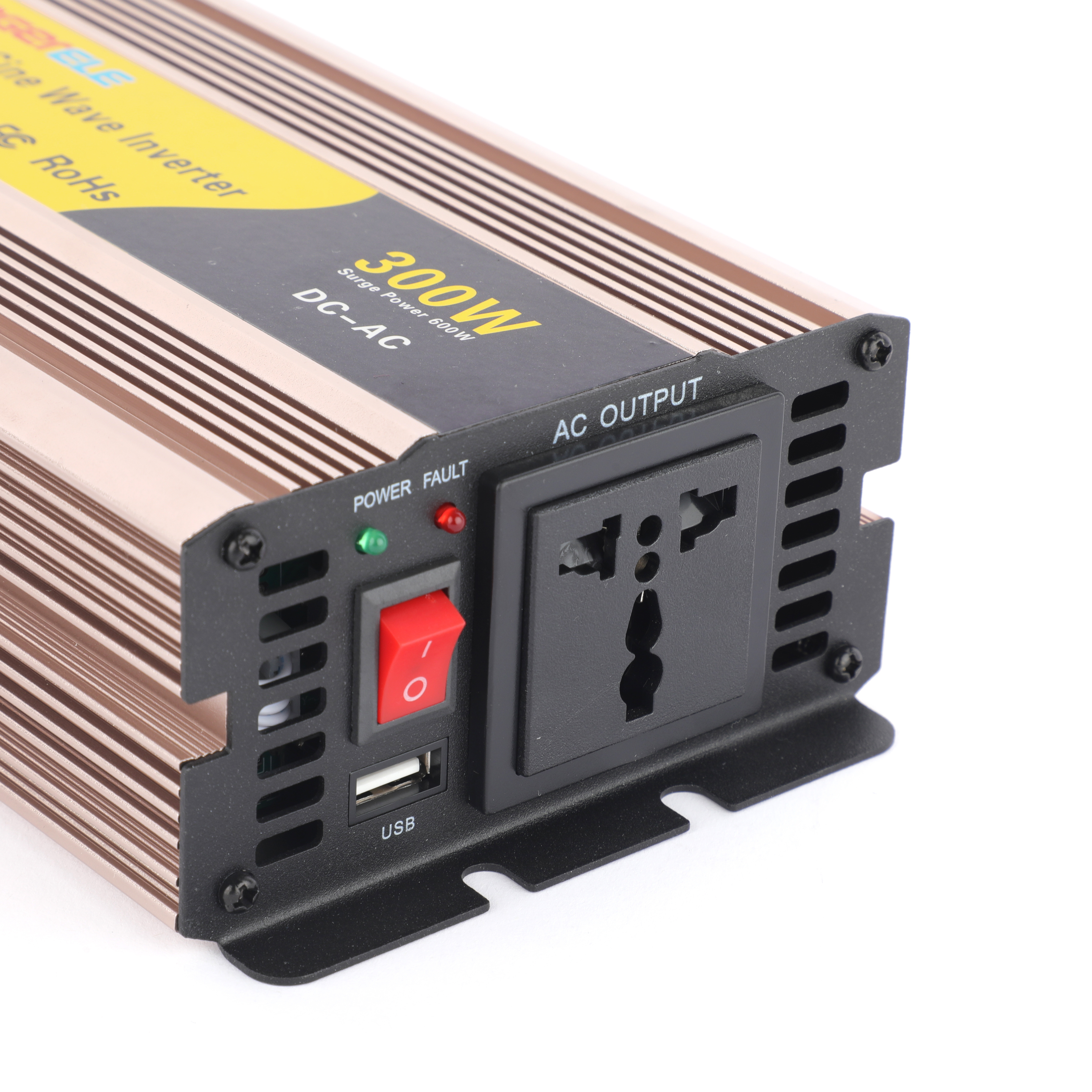 300W 300 Watt 12V/24V/48V DC to AC 110V/120V/220V/230V Pure Sine Wave Solar car converters off grid Power Inverter