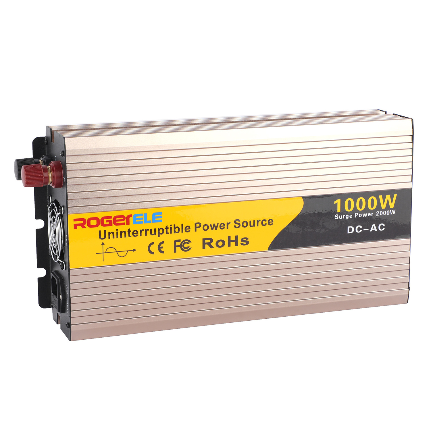 1000W rechargeable pure sine wave power inverter dc to ac inverter 12v 24v 48v with UPS function