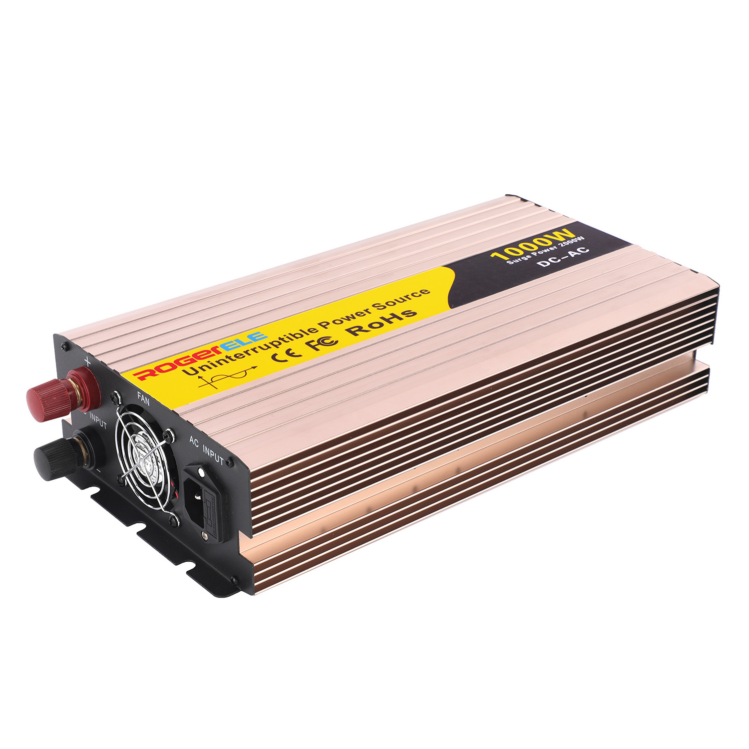 1000W rechargeable pure sine wave power inverter dc to ac inverter 12v 24v 48v with UPS function