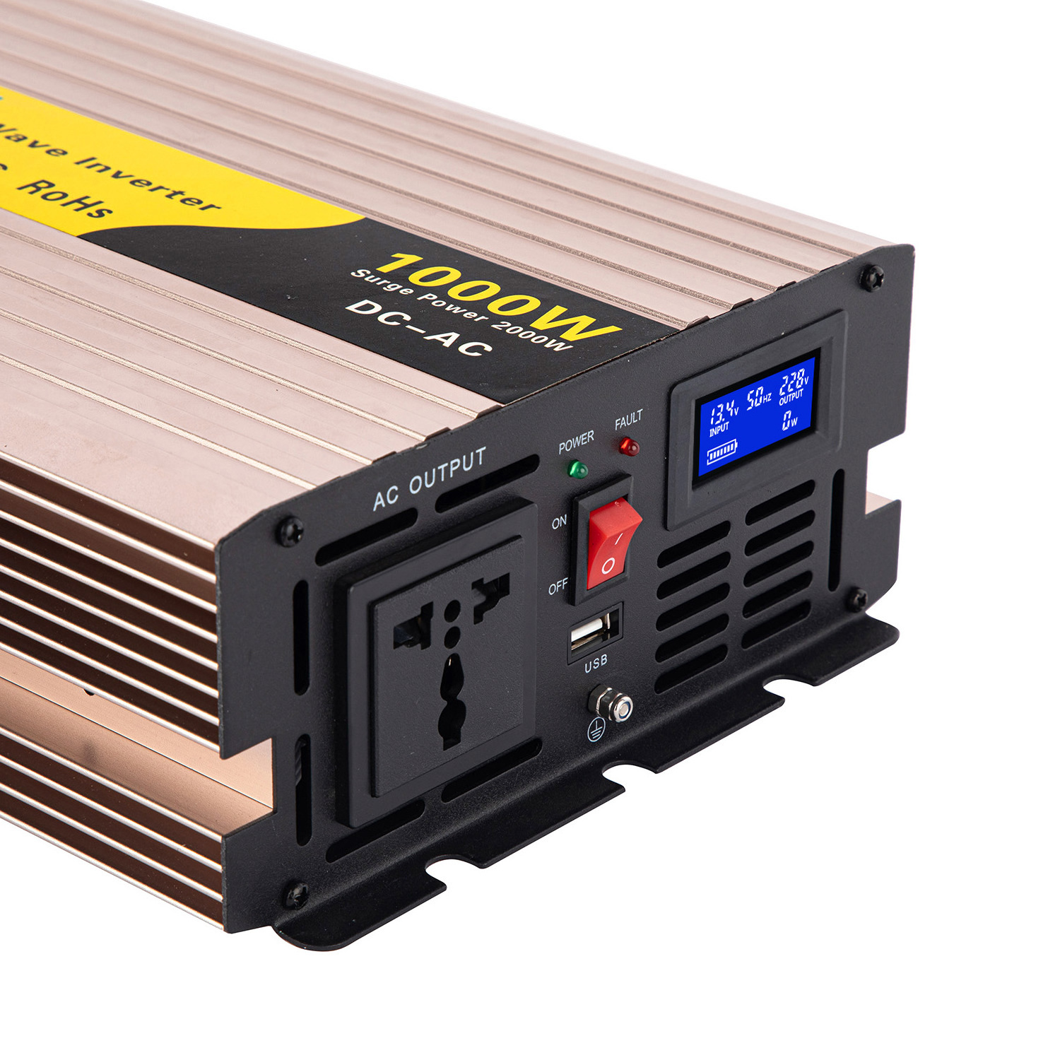 Inverter 1000W Car Power Inverters 12v DC to 110v AC Converter 12 Volt Invertor Cigarette Lighter Battery Inverter for Vehicles