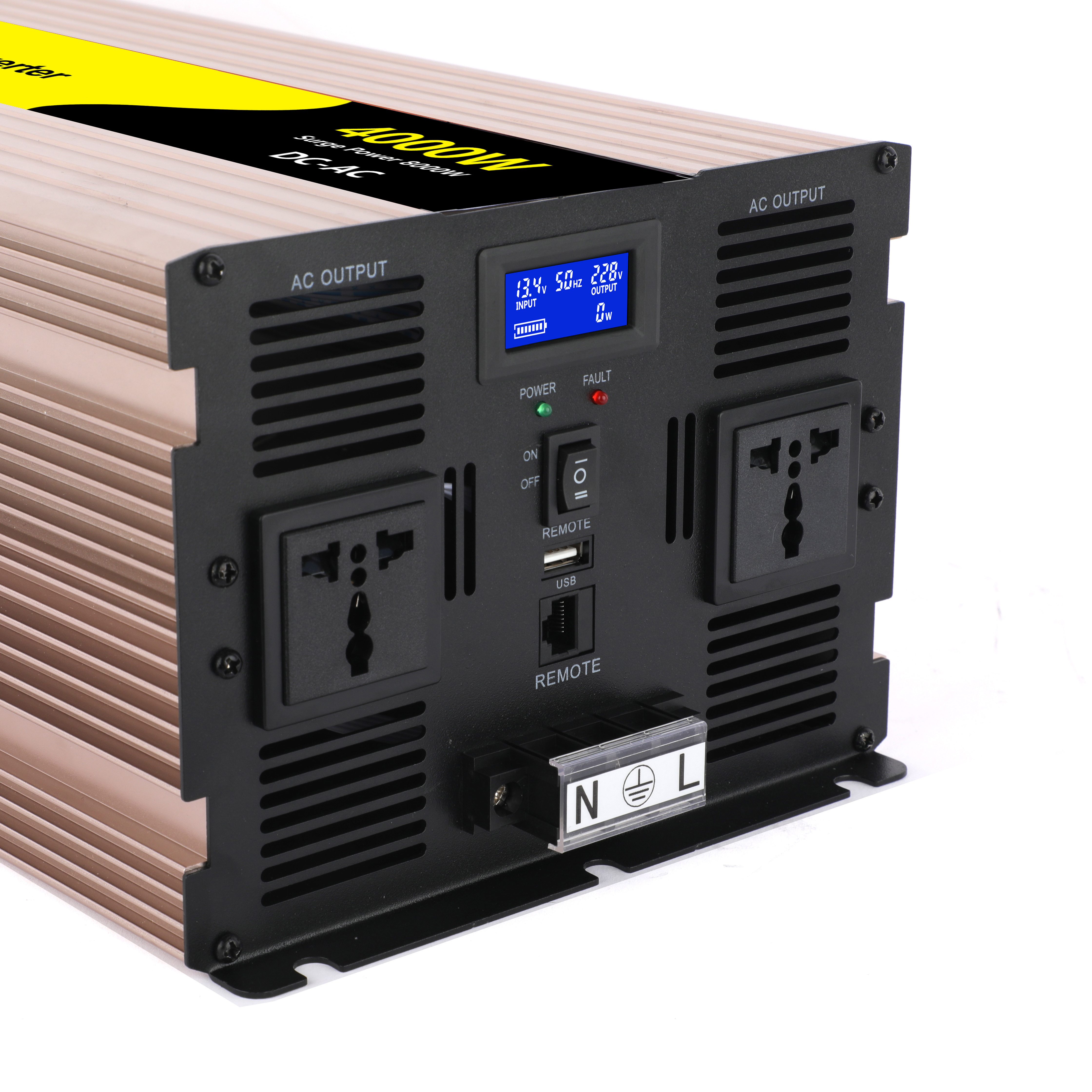 6000W/6kw 6000 WATT 12V/24V/48V DC to AC 110V/120V/220V/230V Pure Sine Wave Solar Power Inverter