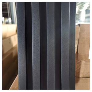 Pvc 3D Fluted Decorative Lambrin Panel Wall Wpc Decking Wall Panel