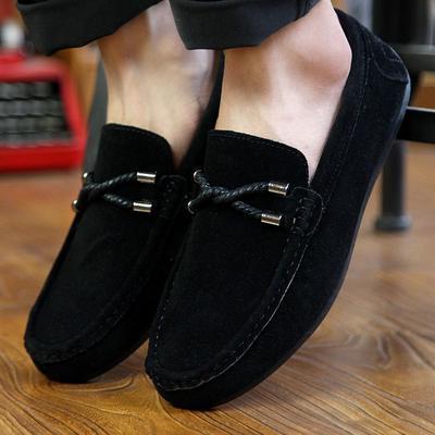 Men Casual Moccasin Shoes Men's Loafers Soft Suede Leather Shoes Men's Flats Gommino Driving Shoes