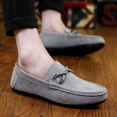 Men Casual Moccasin Shoes Men's Loafers Soft Suede Leather Shoes Men's Flats Gommino Driving Shoes