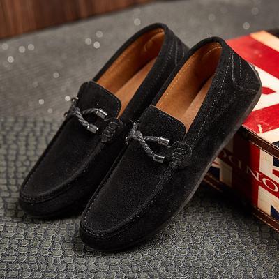 Men Casual Moccasin Shoes Men's Loafers Soft Suede Leather Shoes Men's Flats Gommino Driving Shoes