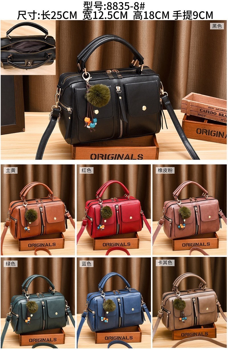 Wholesale PU Leather Handbags Women Hand Bags Ladies Street Cool Girl Shoulder Tote Bag for Women