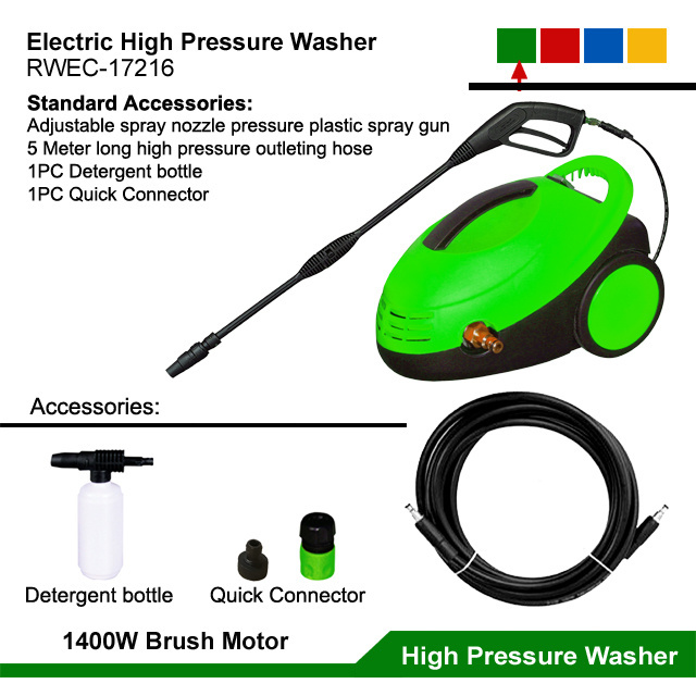 1400W Electric Car Wash Gun High Pressure Auto Washer Water Pumps Cleaner Small Portable Mini Electric Auto Washing Car Wash