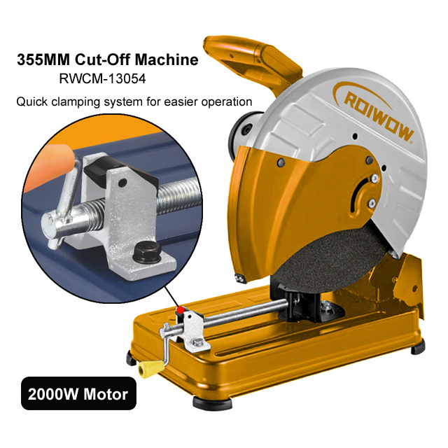 Factory Sale Power Tools 355MM Electric Metal Cut-Off Machine 2000W Cutoff Saw Price Portable Electric Cutting Saws Machines